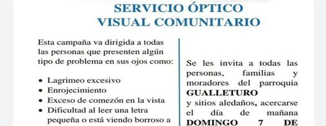 SERVICIO OPTICO VISUAL COMUNITARIO 